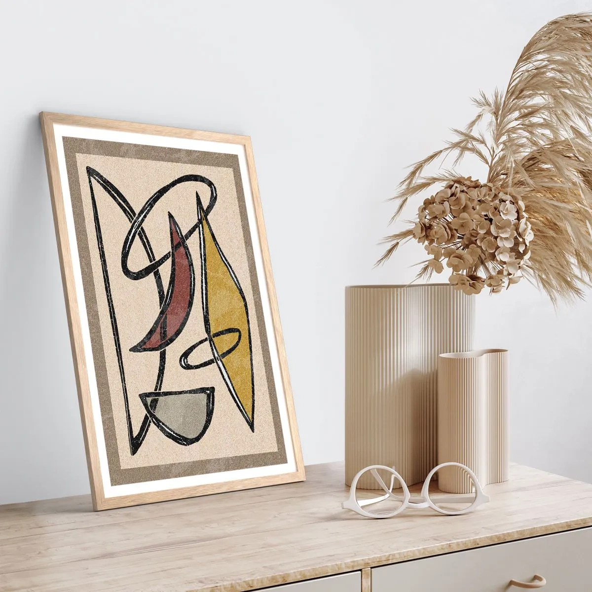 Plakát v rámu světlý dub - Svisle a vodorovně - 70x100 cm