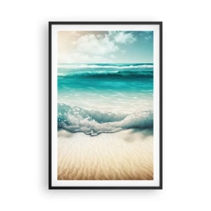 Plakát v černém rámu - Klid oceánu - 61x91 cm