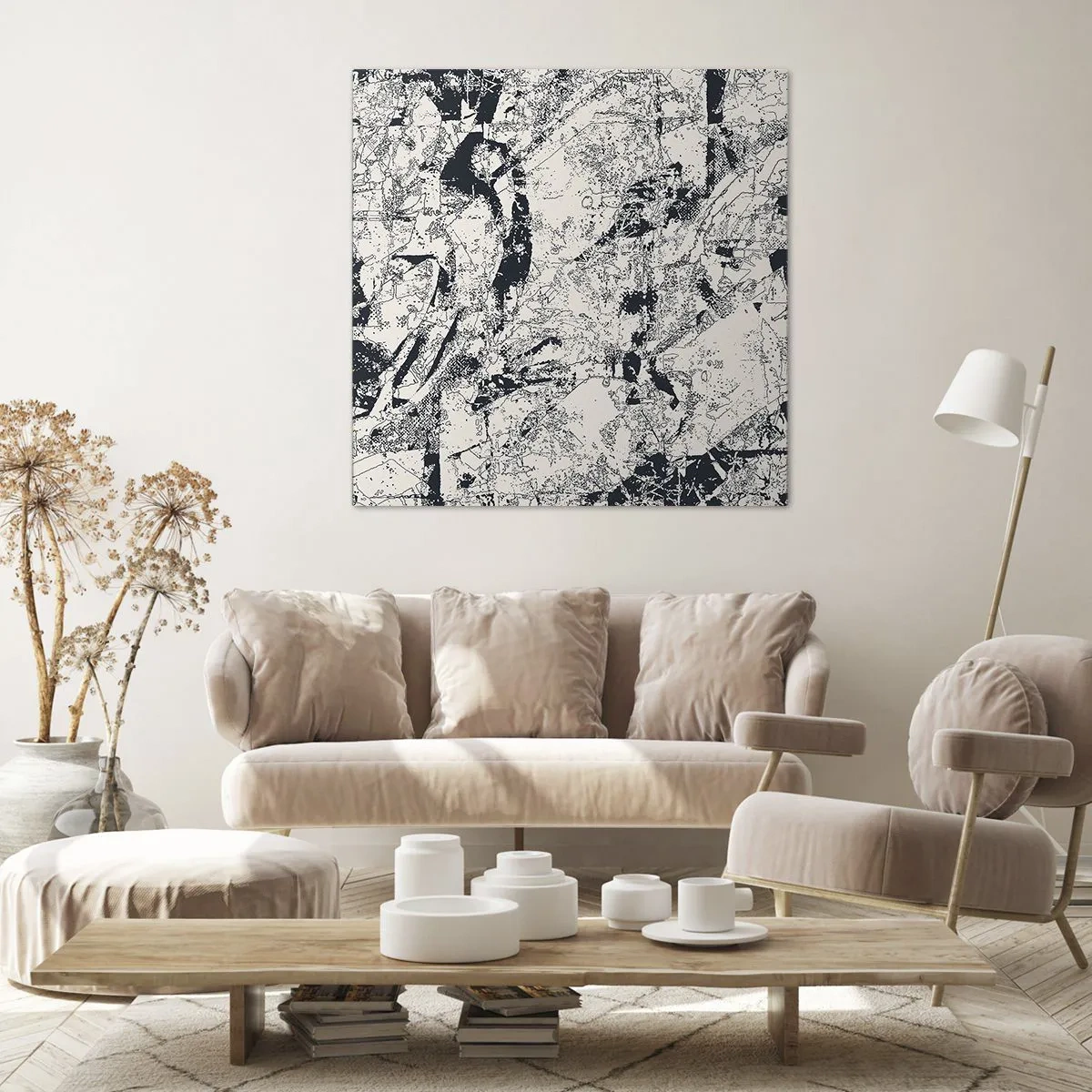 Obraz na plátně - Prolínání protikladů - 70x70 cm