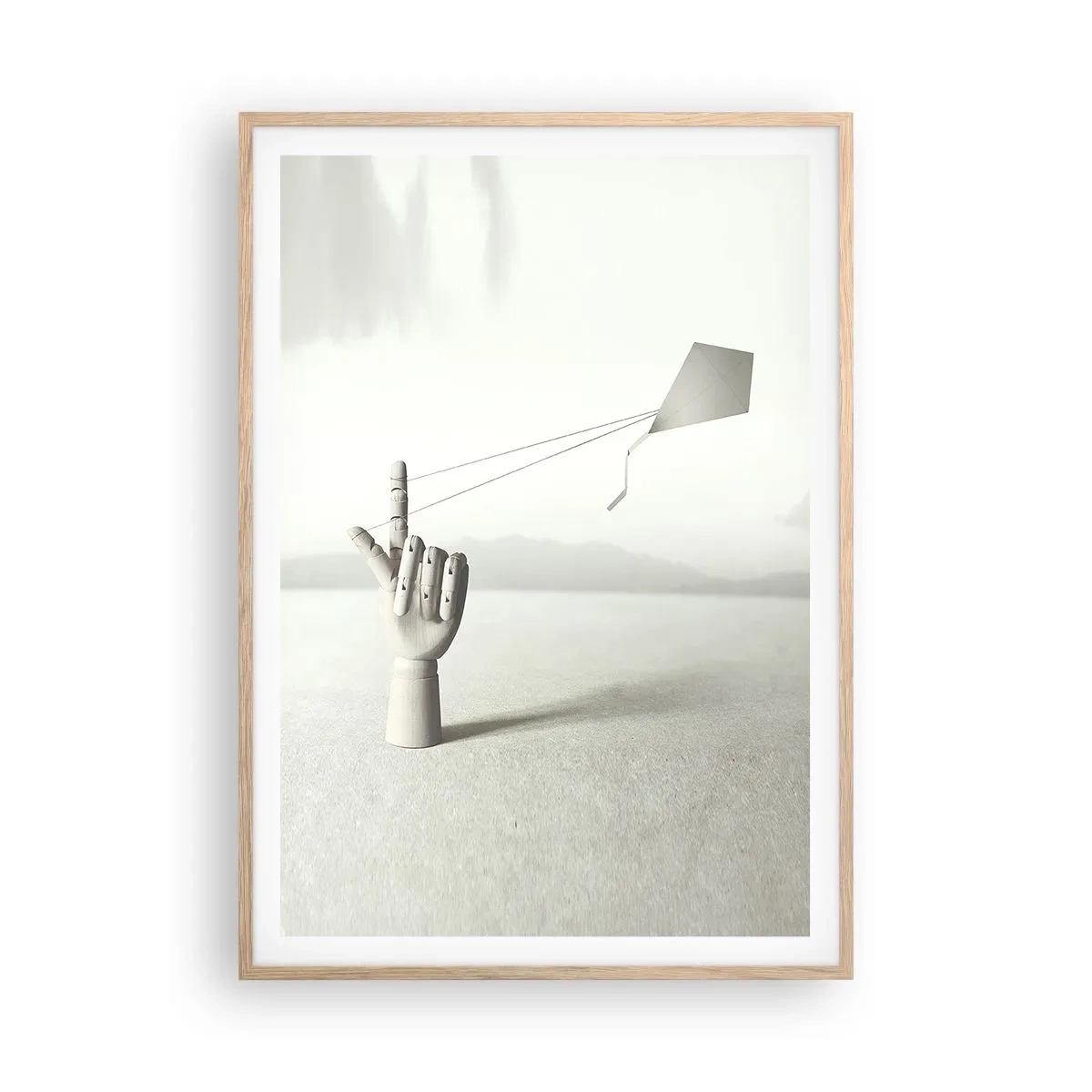 Plakát v rámu světlý dub - Výzva - 70x100 cm