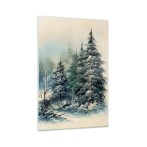Obraz na skle - Připravení na Vánoce - 70x100 cm