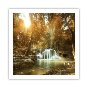 Plakát - Parkový vodopád - 60x60 cm