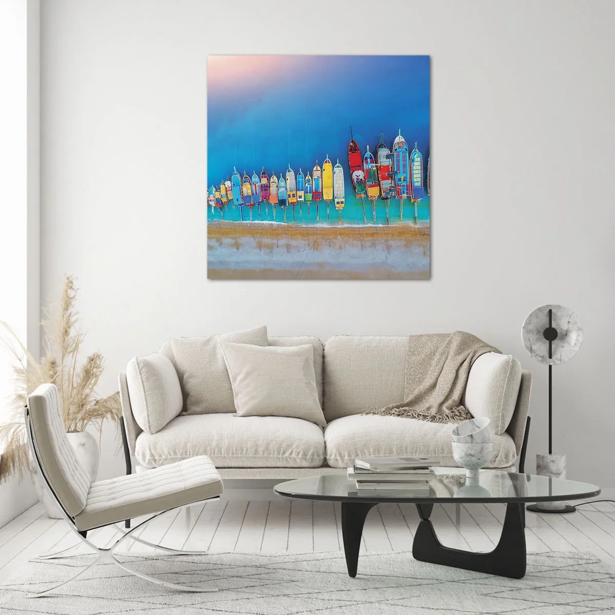 Obraz na skle - Z ptačí perspektivy - 30x30 cm