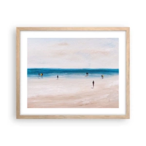 Plakát v rámu světlý dub - Přirozená potřeba - 50x40 cm