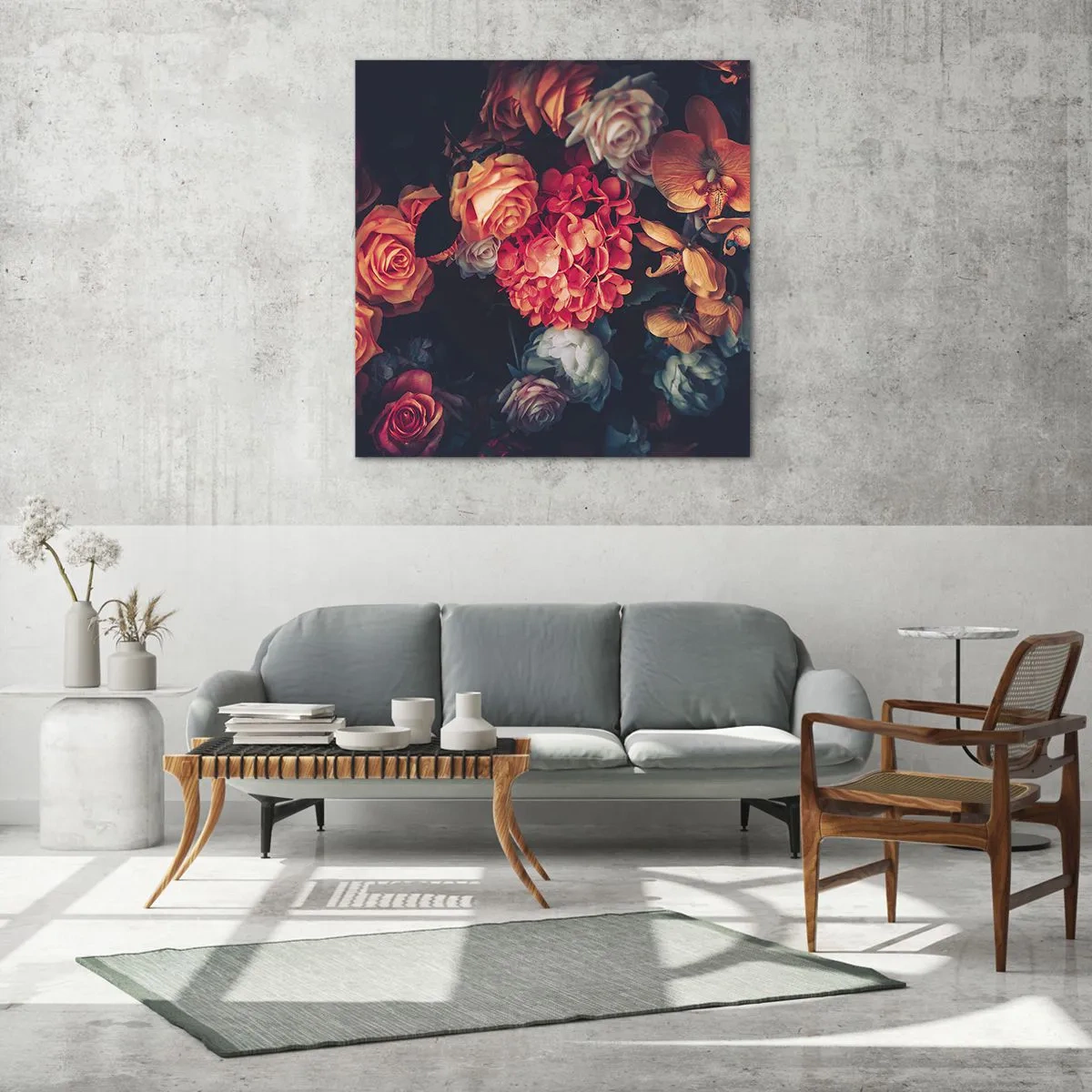 Obraz na skle - Jako u holandských mistrů - 30x30 cm