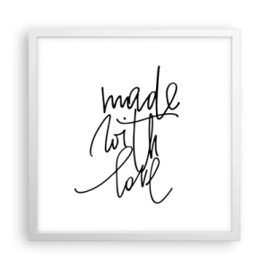 Plakát v bílém rámu - Nejlepší značka - 40x40 cm