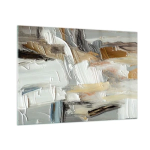 Obraz na skle - Barevné nahromadění - 100x70 cm