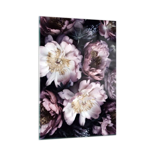Obraz na skle - Kytice ve starém stylu - 50x70 cm