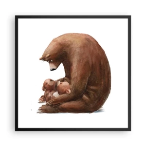 Plakát v černém rámu - Sladké sny, děti - 60x60 cm