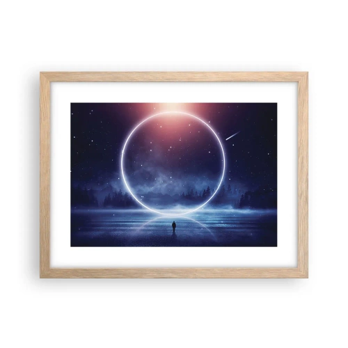 Plakát v rámu světlý dub - Už jsou tady… - 40x30 cm