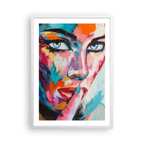 Plakát v bílém rámu - Naše první tajemství - 50x70 cm