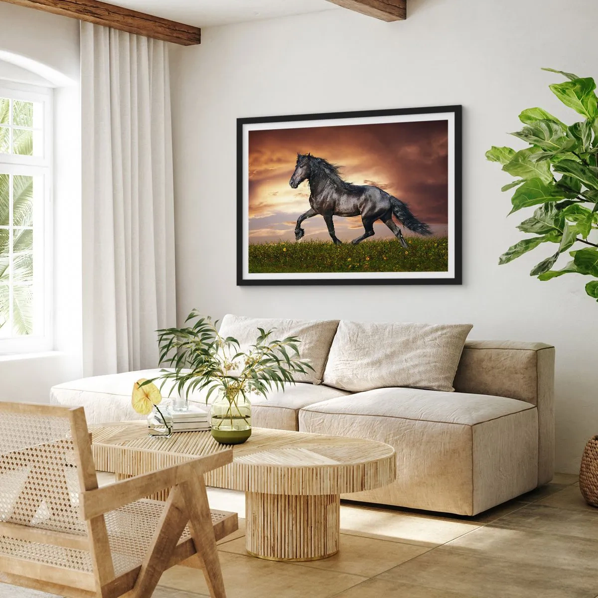 Plakát v černém rámu - Černý kníže - 70x50 cm