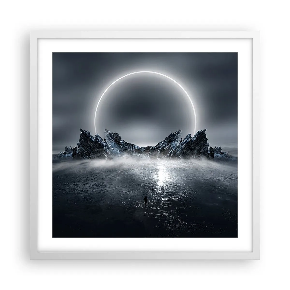 Plakát v bílém rámu - Finále příběhu - 50x50 cm