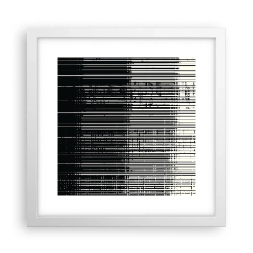 Plakát v bílém rámu - Vlny a vibrace - 30x30 cm