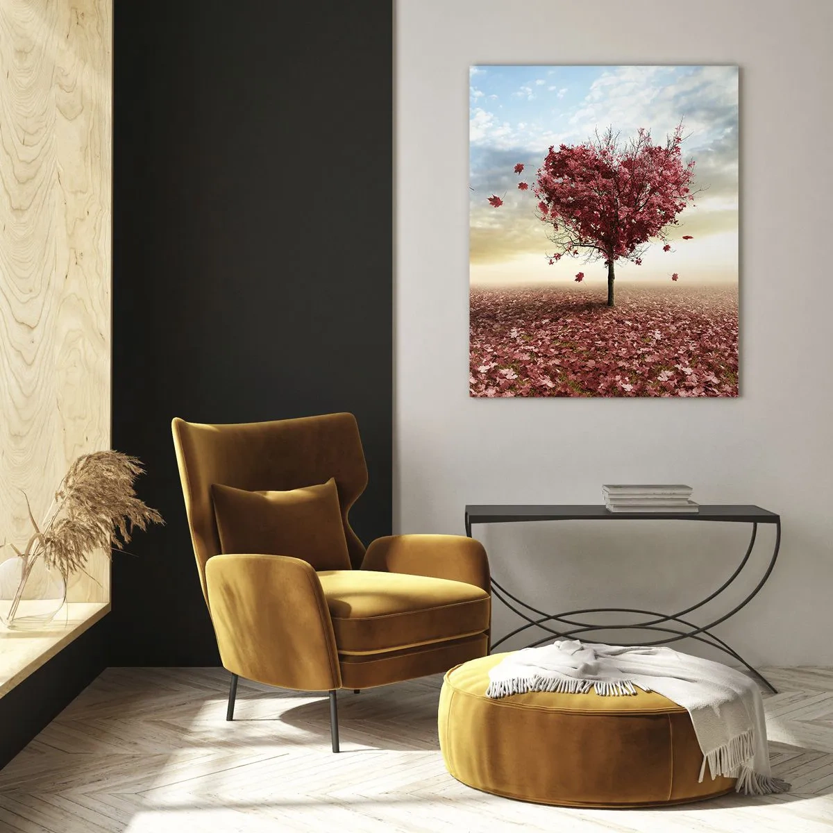 Obraz na skle - Zamiluj si také podzim - 50x70 cm