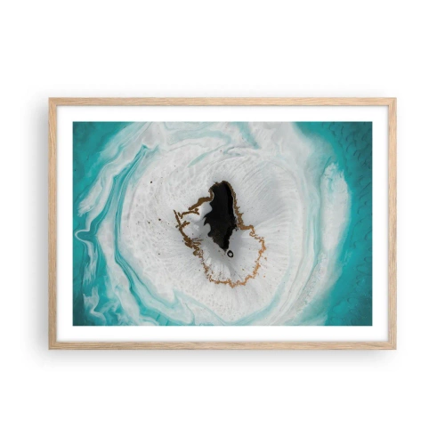 Plakát v rámu světlý dub - Proniknout dovnitř - 70x50 cm