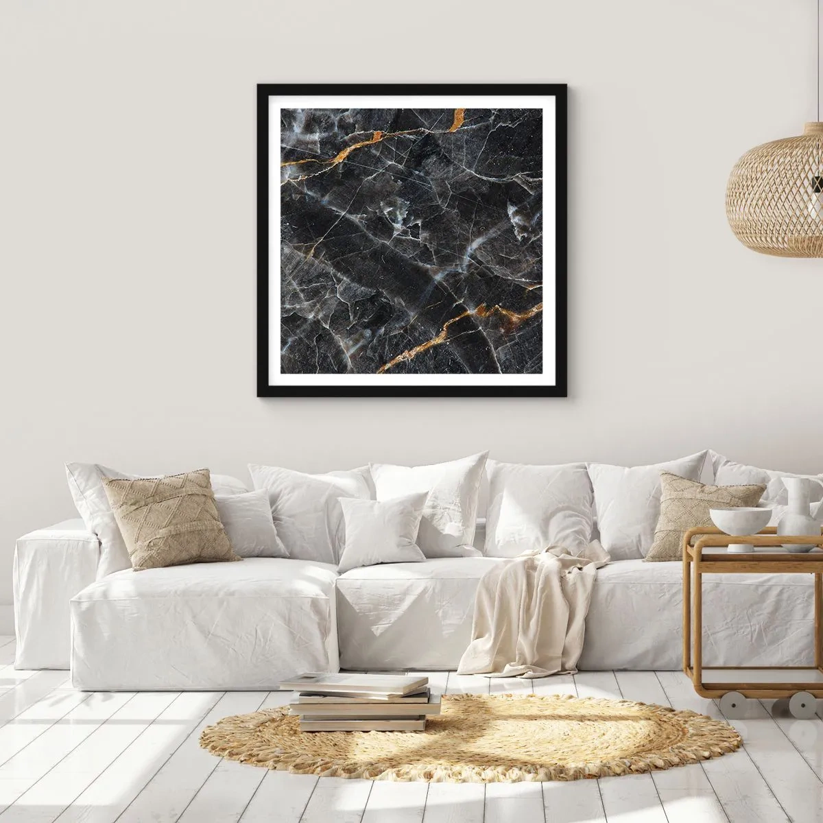 Plakát v černém rámu - Vnitřní život kamene - 60x60 cm