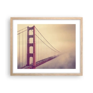 Plakát v rámu světlý dub - Mezi nebem a zemí - 50x40 cm