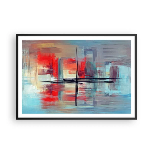 Plakát v černém rámu - Krajina v neznámé dimenzi - 100x70 cm