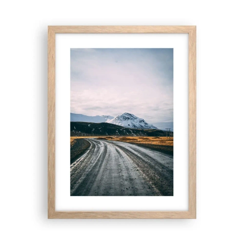 Plakát v rámu světlý dub - V islandském stylu - 30x40 cm