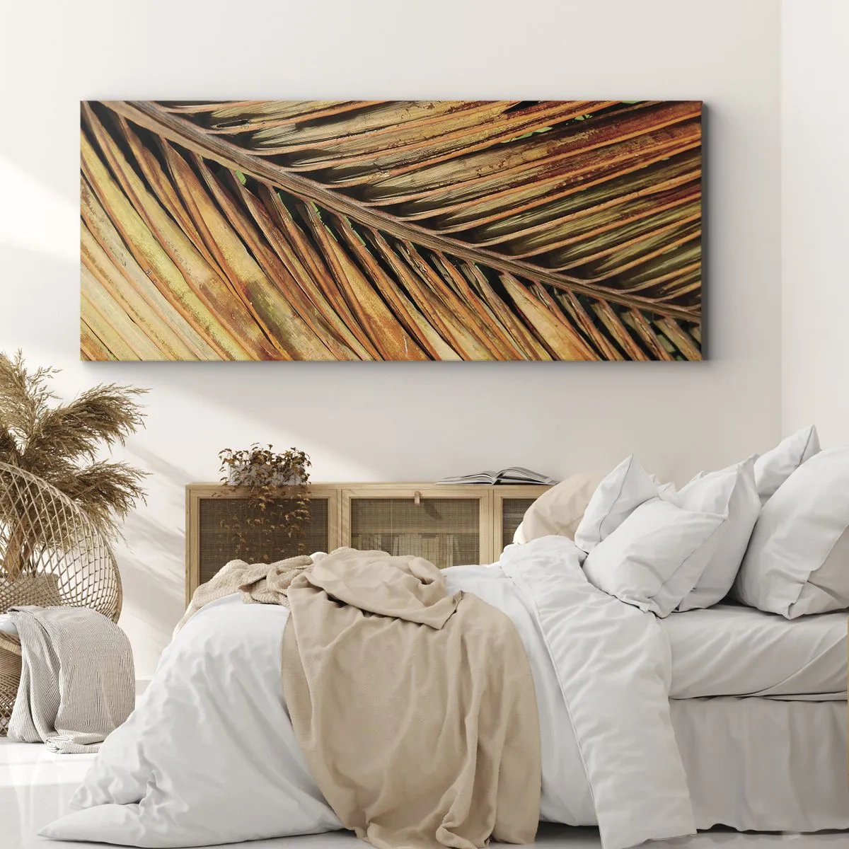 Obraz na plátně - Kokosové zlato - 160x50 cm