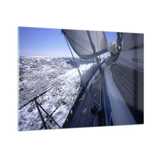 Obraz na skle - Vím, co znamená být ptákem - 100x70 cm
