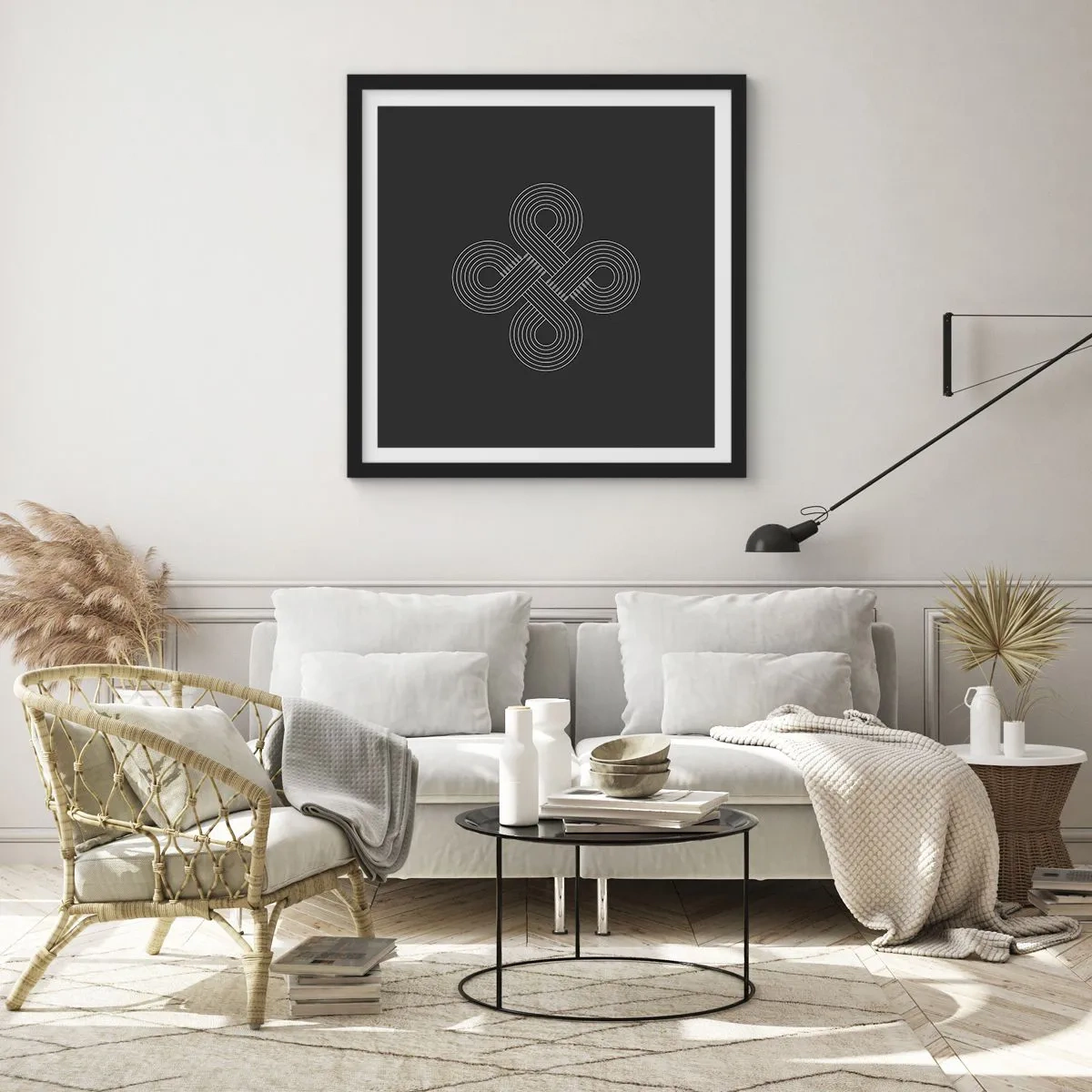 Plakát v černém rámu - V keltském duchu - 40x40 cm