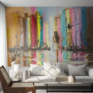 Fototapeta Premium Canvas - Pojď se mnou - Abstrakce, Dívka, Žena - 150x105 cm