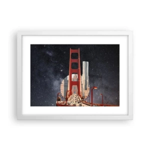 Plakát v bílém rámu - Vždy uprostřed - 40x30 cm