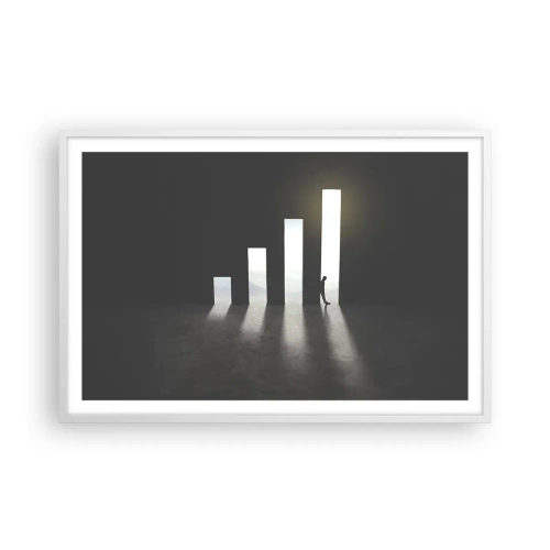 Plakát v bílém rámu - Úspěch – imprese - 91x61 cm