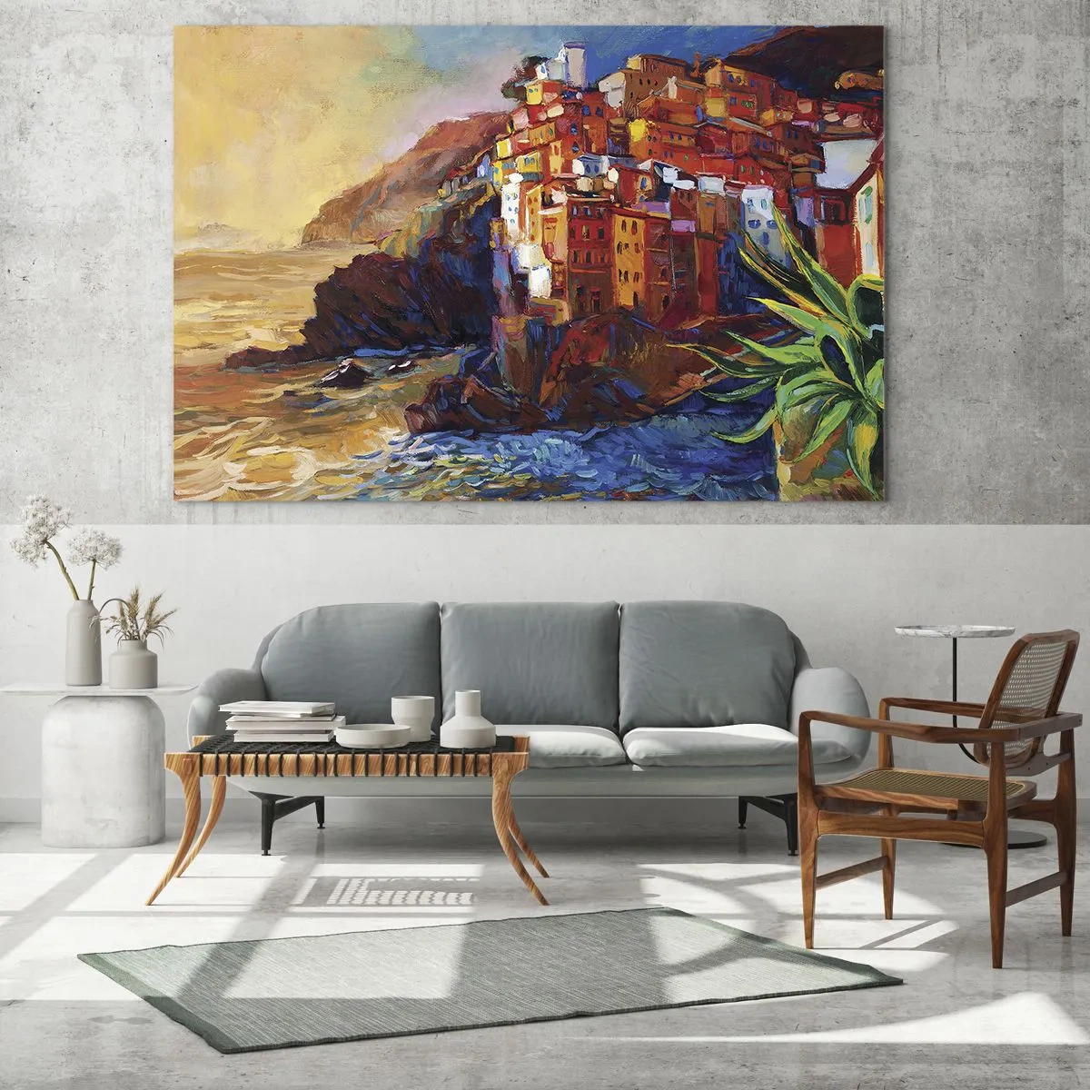 Obraz na skle - Italský nádech - 100x70 cm