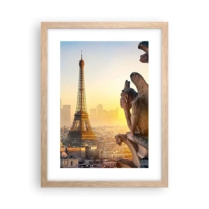 Plakát v rámu světlý dub - Hodně se změnilo… - 30x40 cm