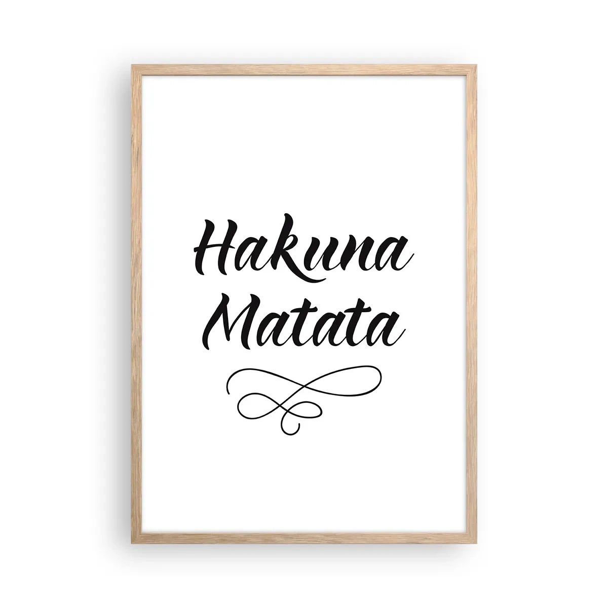 Plakát v rámu světlý dub - Nejlepší rada - 50x70 cm