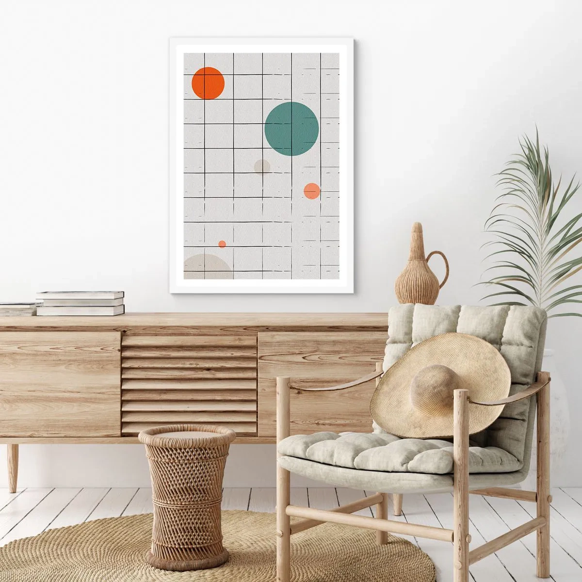 Plakát v bílém rámu - V pasti. My nebo ony? - 61x91 cm