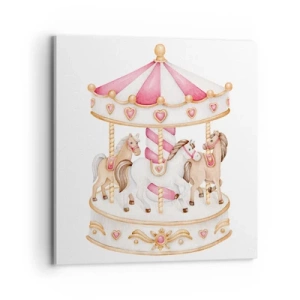 Obraz na plátně - Sladký svět dětství - 70x70 cm