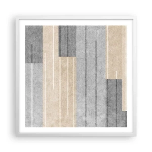 Plakát v bílém rámu - Kompozice: drž se - 60x60 cm