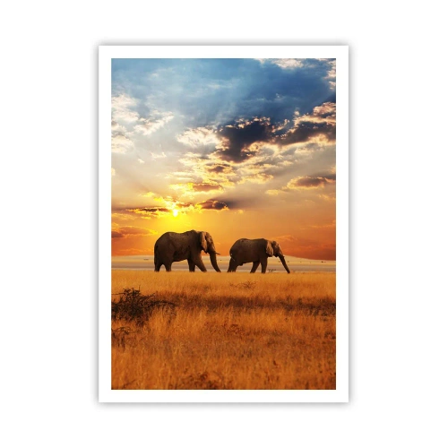 Plakát - Rodinná procházka - 70x100 cm