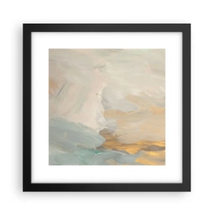 Plakát v černém rámu - Abstrakce – krajina něhy - 30x30 cm