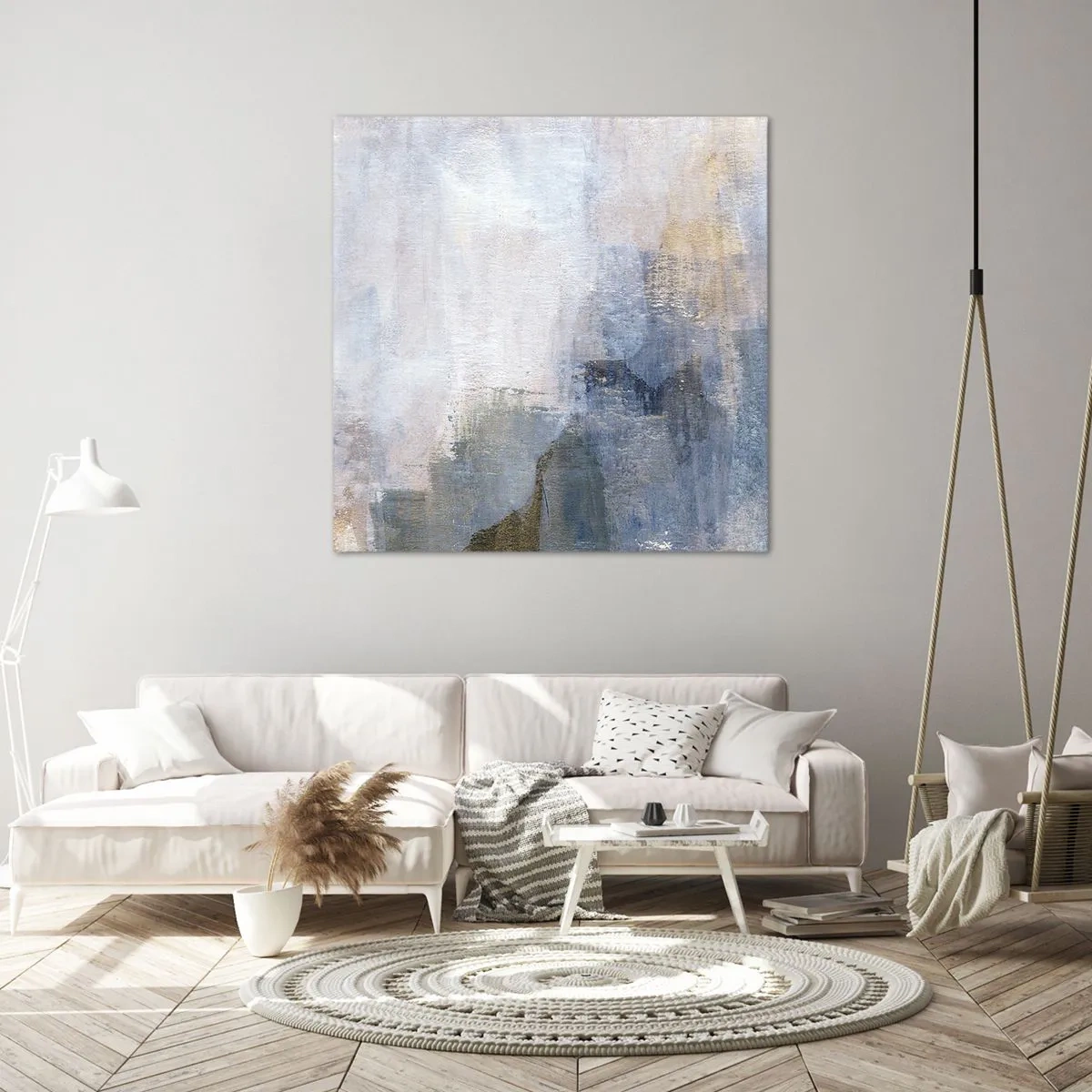 Obraz na plátně - Tóny a akordy barev - 40x40 cm