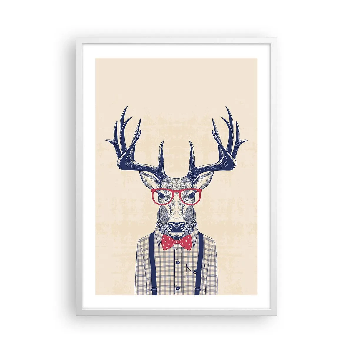 Plakát v bílém rámu - Zábavná extravagance - 50x70 cm