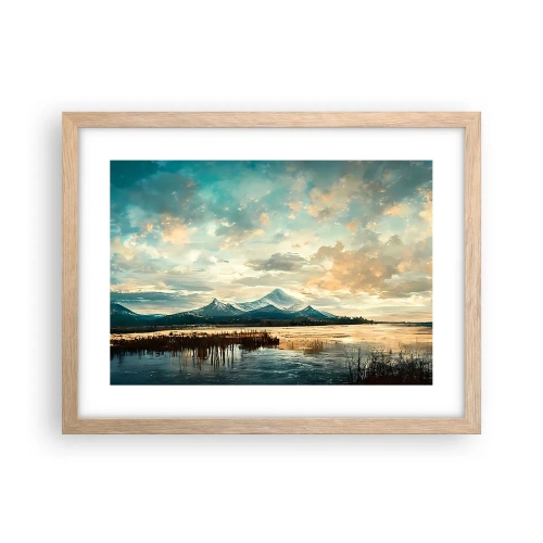 Plakát v rámu světlý dub - Pod ochranou nebe - 40x30 cm