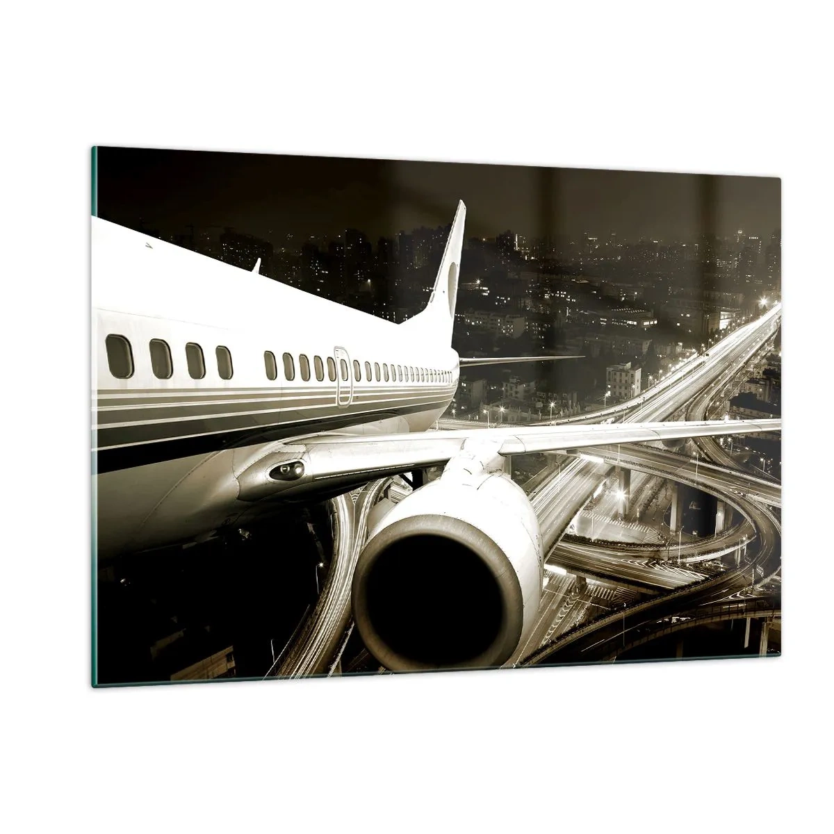 Obraz na skle - Letět do noci - 120x80 cm