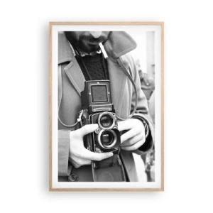 Plakát v rámu světlý dub - V retro stylu - 61x91 cm