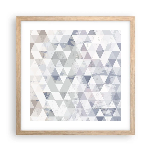 Plakát v rámu světlý dub - V rytmu na tři - 40x40 cm