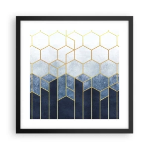 Plakát v černém rámu - Kompozice v synkopickém rytmu - 40x40 cm