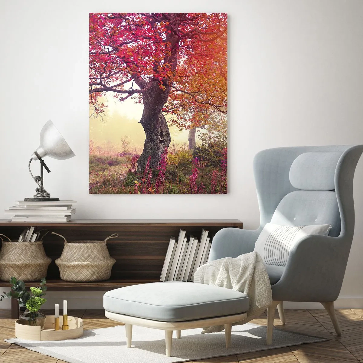 Obraz na skle - Šílenství rozkvětu - 50x70 cm