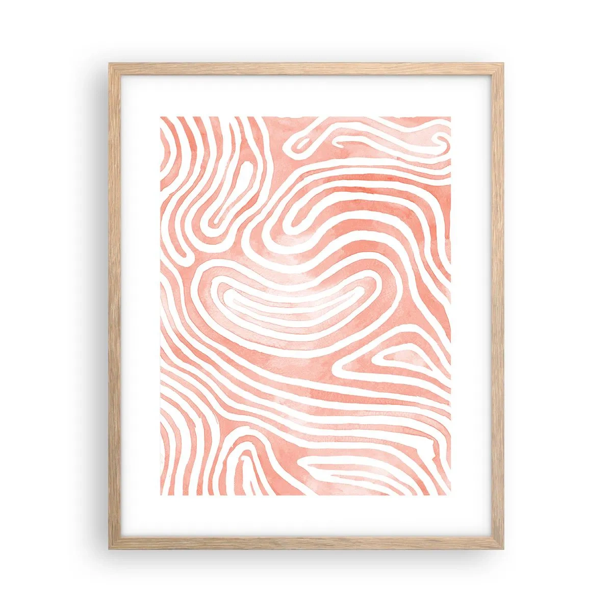 Plakát v rámu světlý dub - V korálovém labyrintu - 40x50 cm