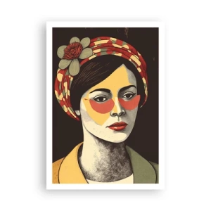 Plakát - Korálová dáma - 70x100 cm