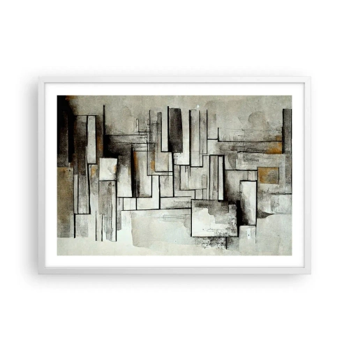 Plakát v bílém rámu - Síla jednoduchosti - 70x50 cm