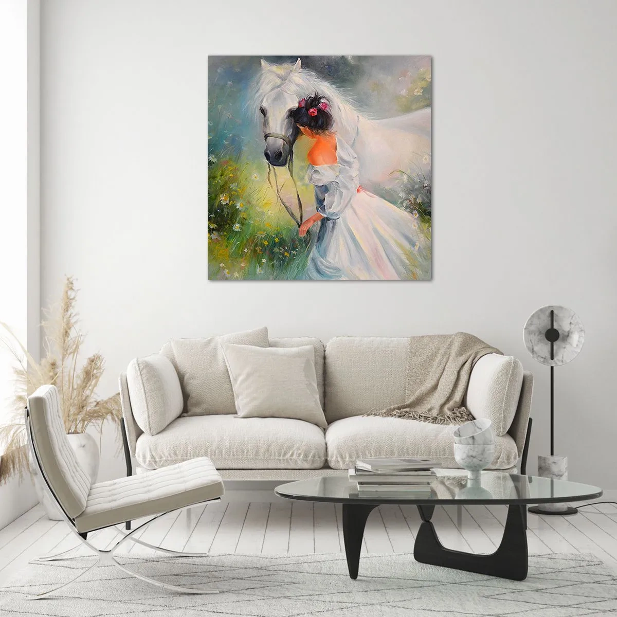 Obraz na skle - Jako z krásného snu - 40x40 cm